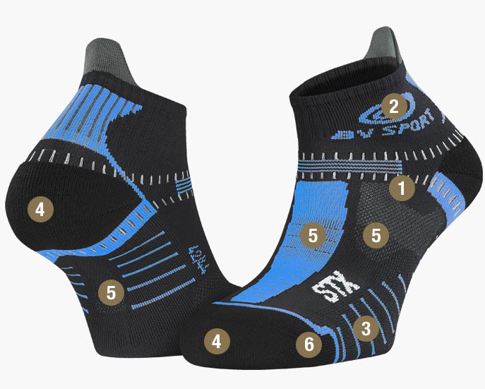 Socks STX EVO black/blue